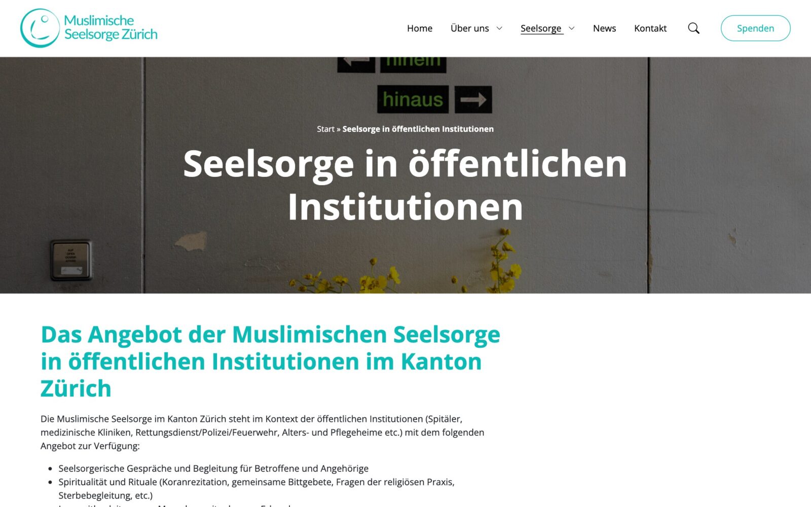 Muslimische Seelsorge Zürich, Desktop
