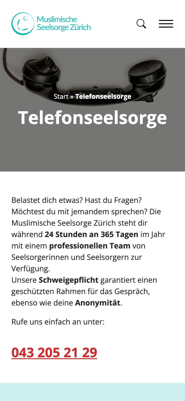 Muslimische Seelsorge Zürich, Mobile