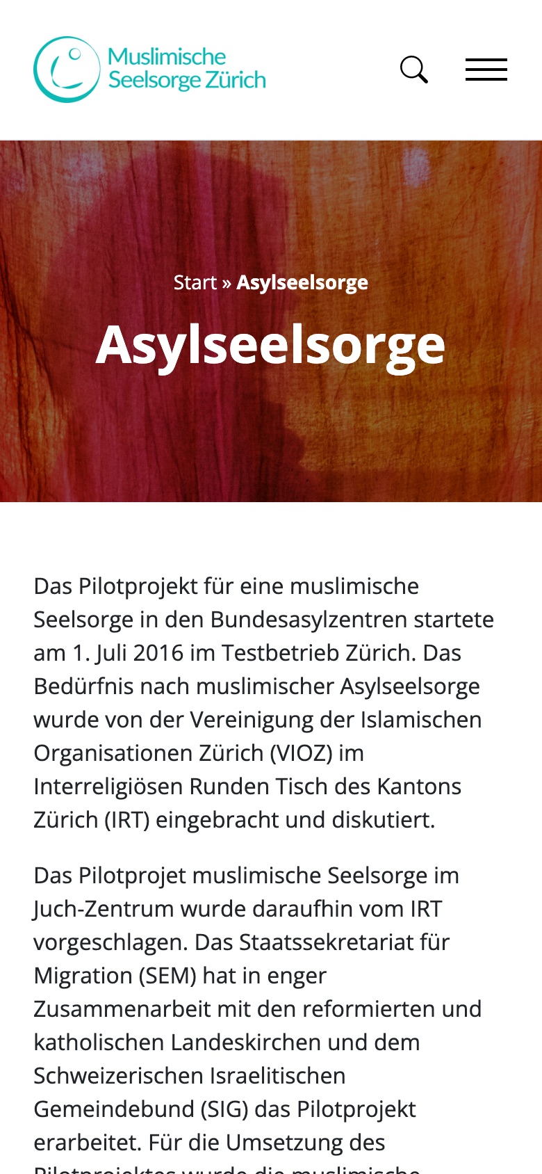 Muslimische Seelsorge Zürich, Mobile