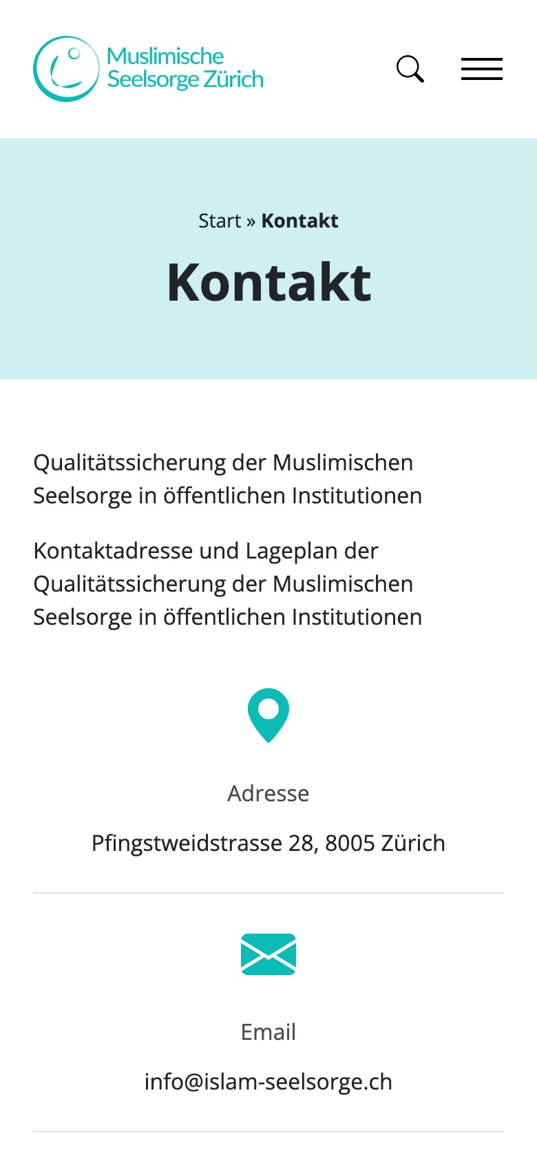 Muslimische Seelsorge Zürich, Mobile